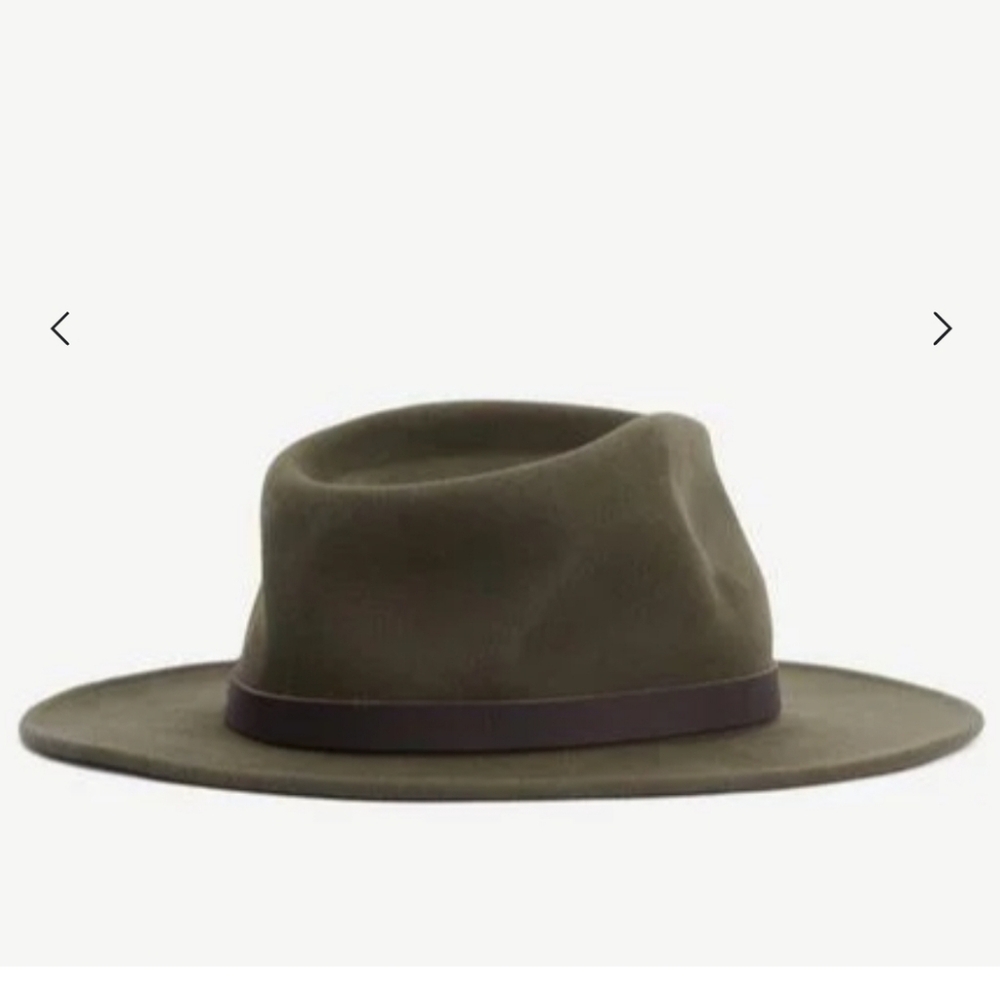Olive Barbour Men's/Unisex Wool Hat, Size Medium